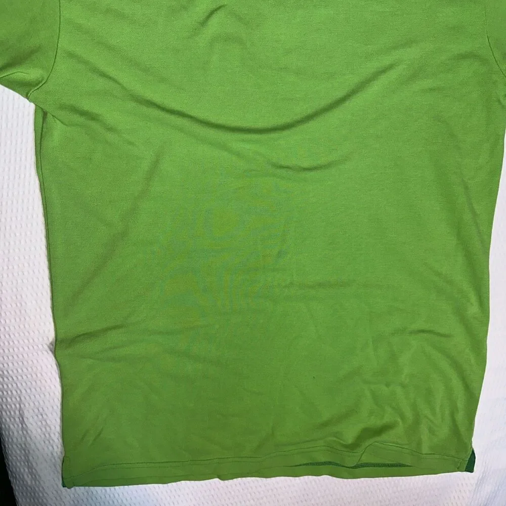 Polo Ralph Lauren Polo Shirt Mens XL Green Big Pony Custom Fit #3 Y2K
